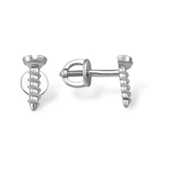 Пусеты из серебра