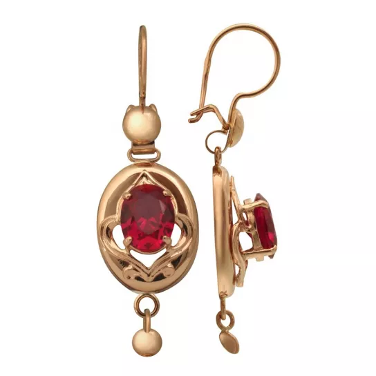 Серьги-самовары из золота