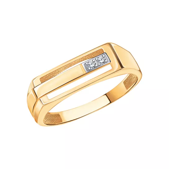 Кольцо-печатка из золота