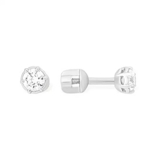 Пусеты из серебра