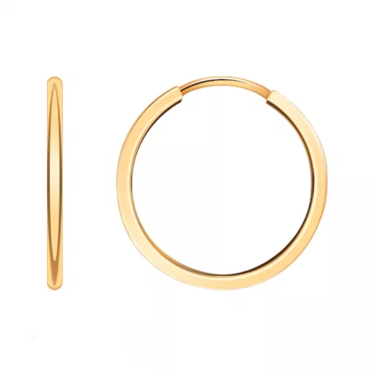 Серьги-конго из золота