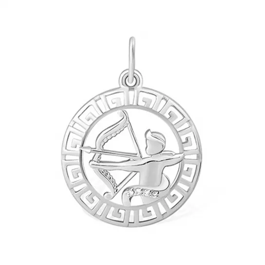 Подвеска с фианитом из серебра