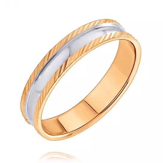 Кольцо обручальное из золота