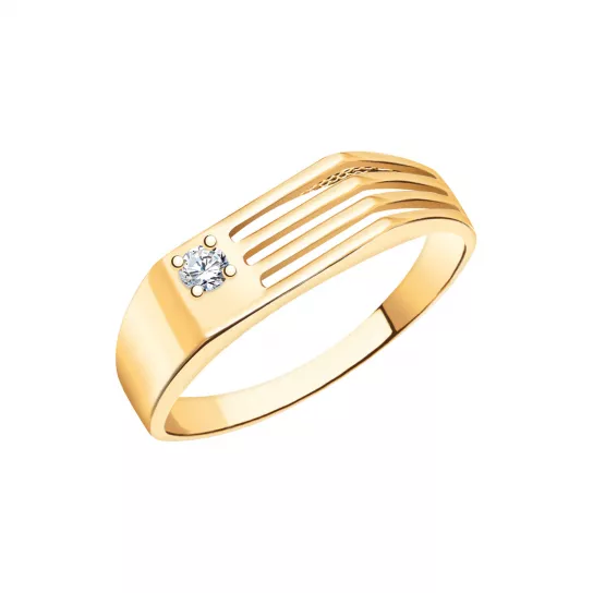 Кольцо-печатка из золота