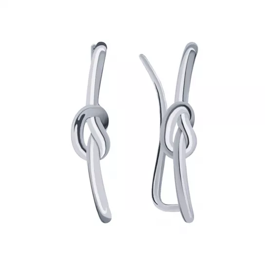 Серьги-кафы из серебра