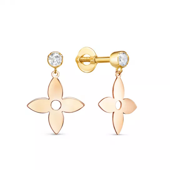 Пусеты из золота