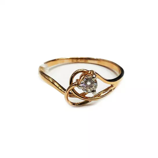 Кольцо с бриллиантами из золота