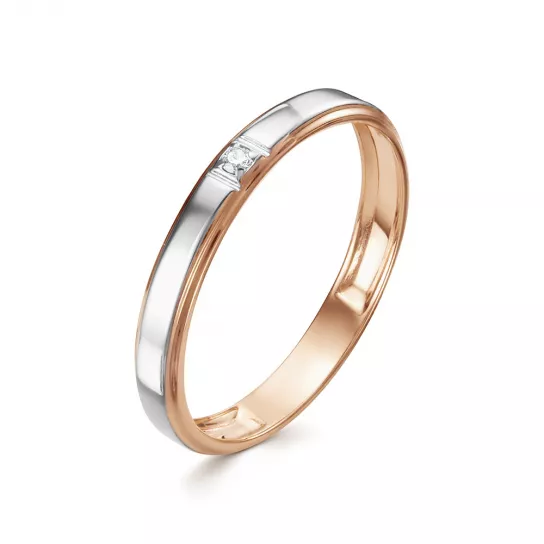 Кольцо с бриллиантами из золота