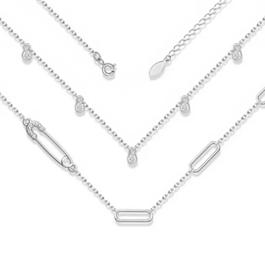 Колье из серебра