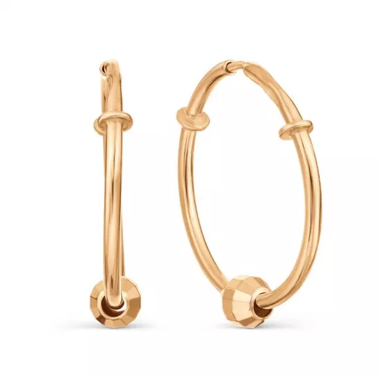 Серьги-конго из золота