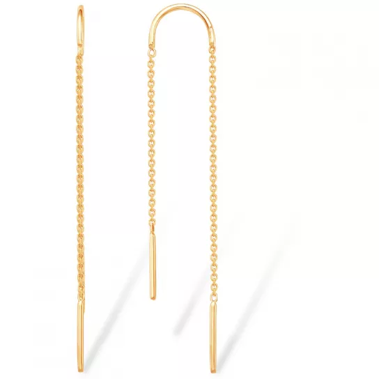 Серьги-продевки из золота