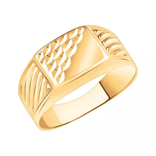 Кольцо-печатка из золота