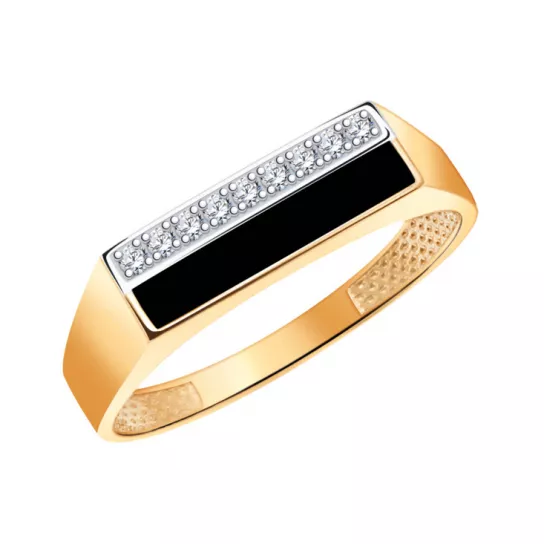 Кольцо-печатка из золота