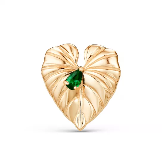 Подвеска с фианитом из золота