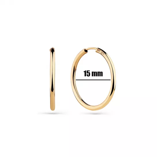 Серьги-конго из золота