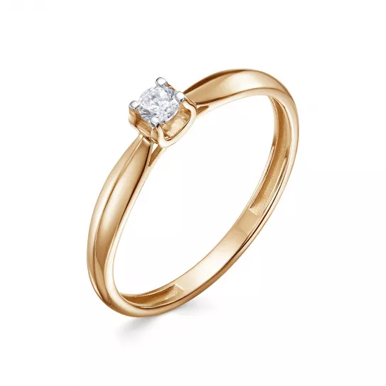 Кольцо с бриллиантами из золота