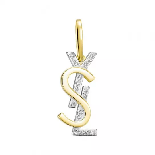 Подвеска с фианитом из золота