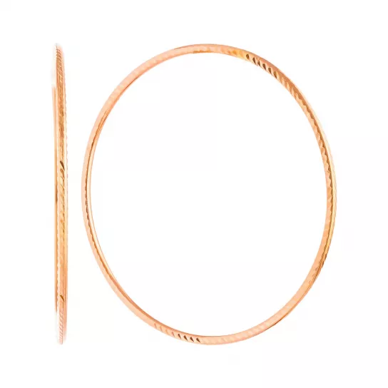 Серьги-конго из золота