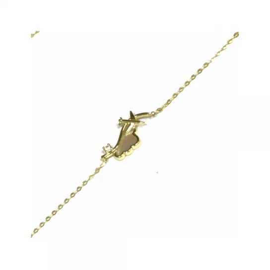 Колье с перламутром из серебра