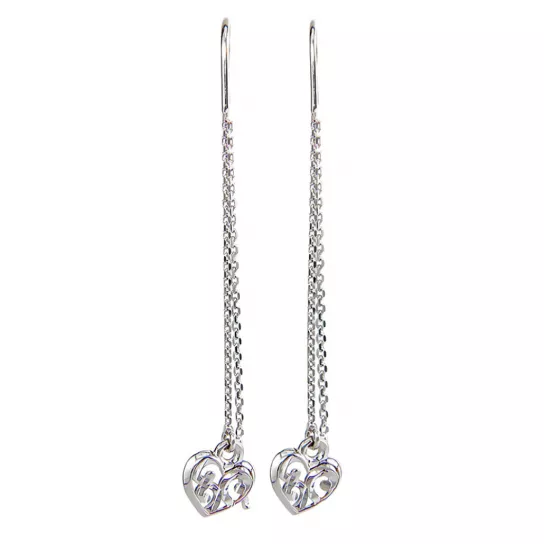 Серьги-продевки из серебра